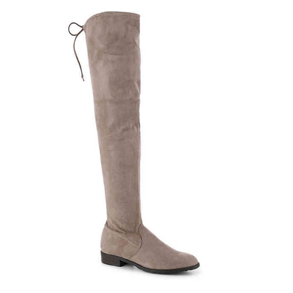 Unisa Shoes - 👢 [Unisa] Adivan Over the Knee Tan Tie Boots